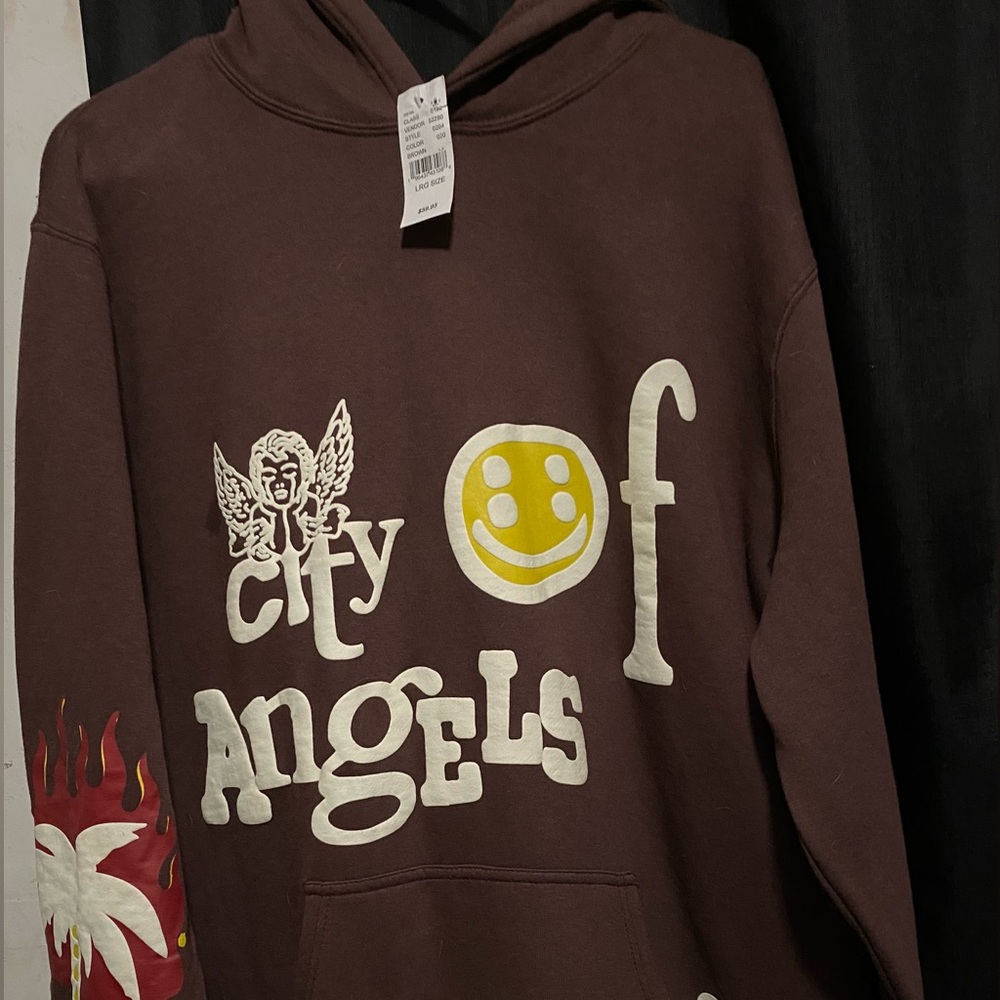 PacSun Brown Angels Graphic Sweater